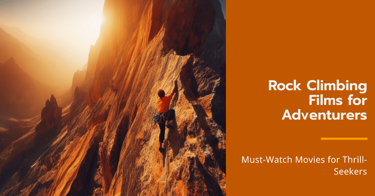 Climber ascending a dramatic rock face, embodying the spirit of adventure and the captivating films reviewed in 'Rock Climbing Films Every Adventurer Should Watch'