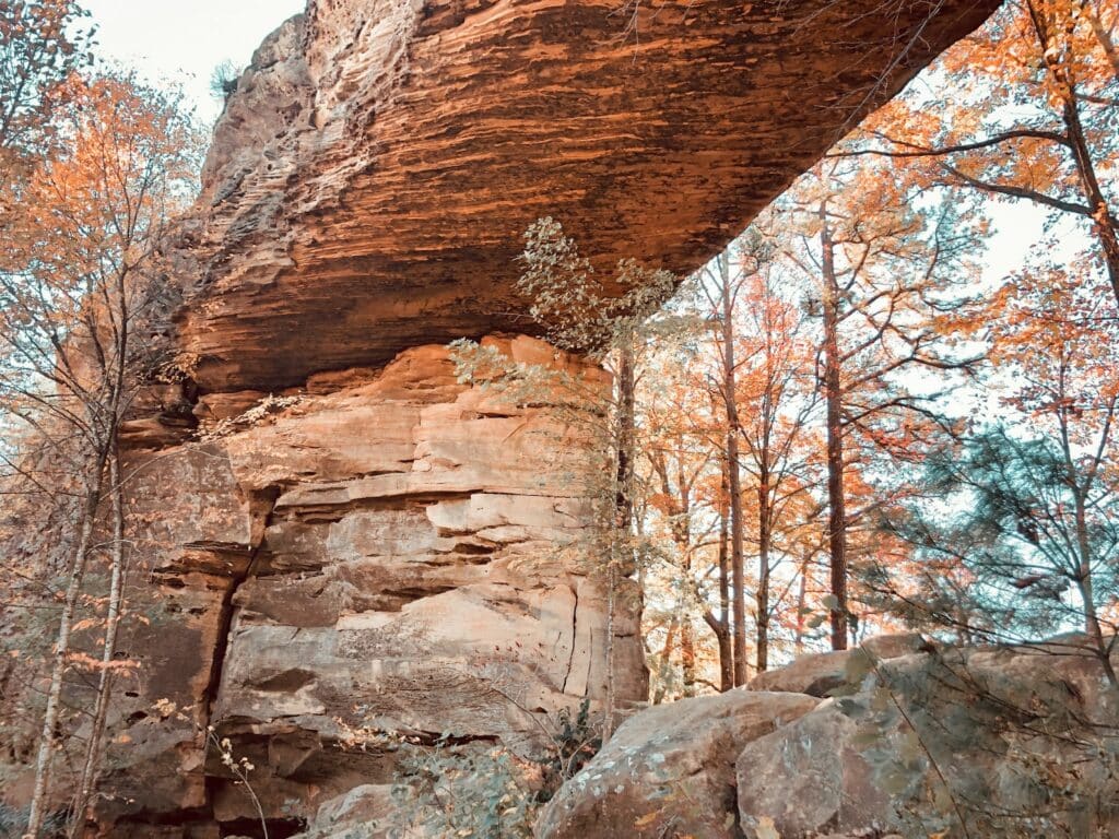 rock formation found at Red River Gorge, Kentucky. Another climbing location covered in the sport climbing destinations article